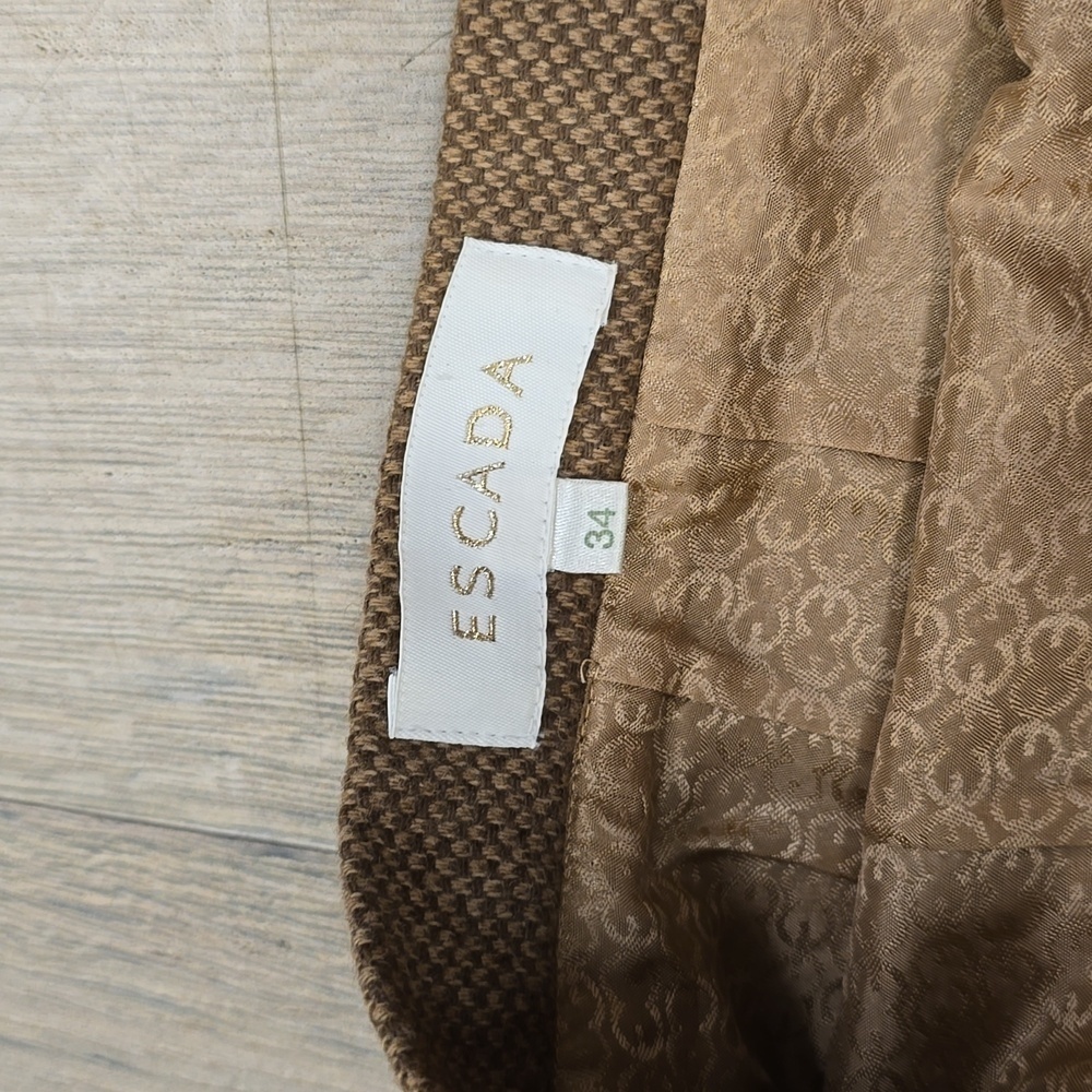 ESCADA| Vintage Skirt | Brown|  Size 34​ - Picture 5 of 11